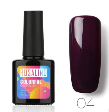 ROSALIND Solid Color UV Nail Gel Polish 10ml