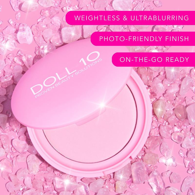 Bright Undereye Bundle | Pressed Pink Powder, Undereye Corrector, Triangle Powder Puff Brightening Makeup Set