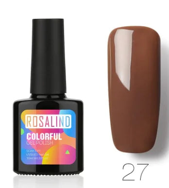 ROSALIND Solid Color UV Nail Gel Polish 10ml