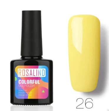 ROSALIND Solid Color UV Nail Gel Polish 10ml