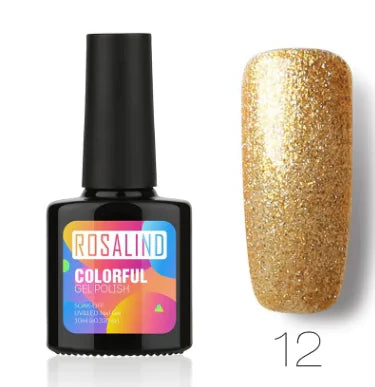 ROSALIND Solid Color UV Nail Gel Polish 10ml